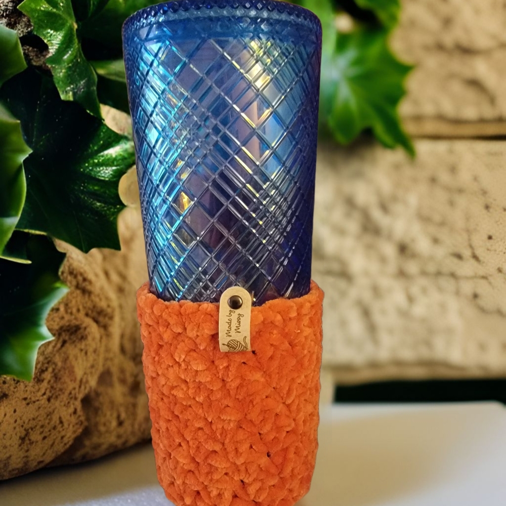 Handmade Orange Cozy(4.5 Inches, 12-16oz)